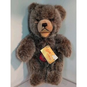 Vintage 12" Hermann Original Teddy Bear Tipped mohair West Germany‎ With Tags